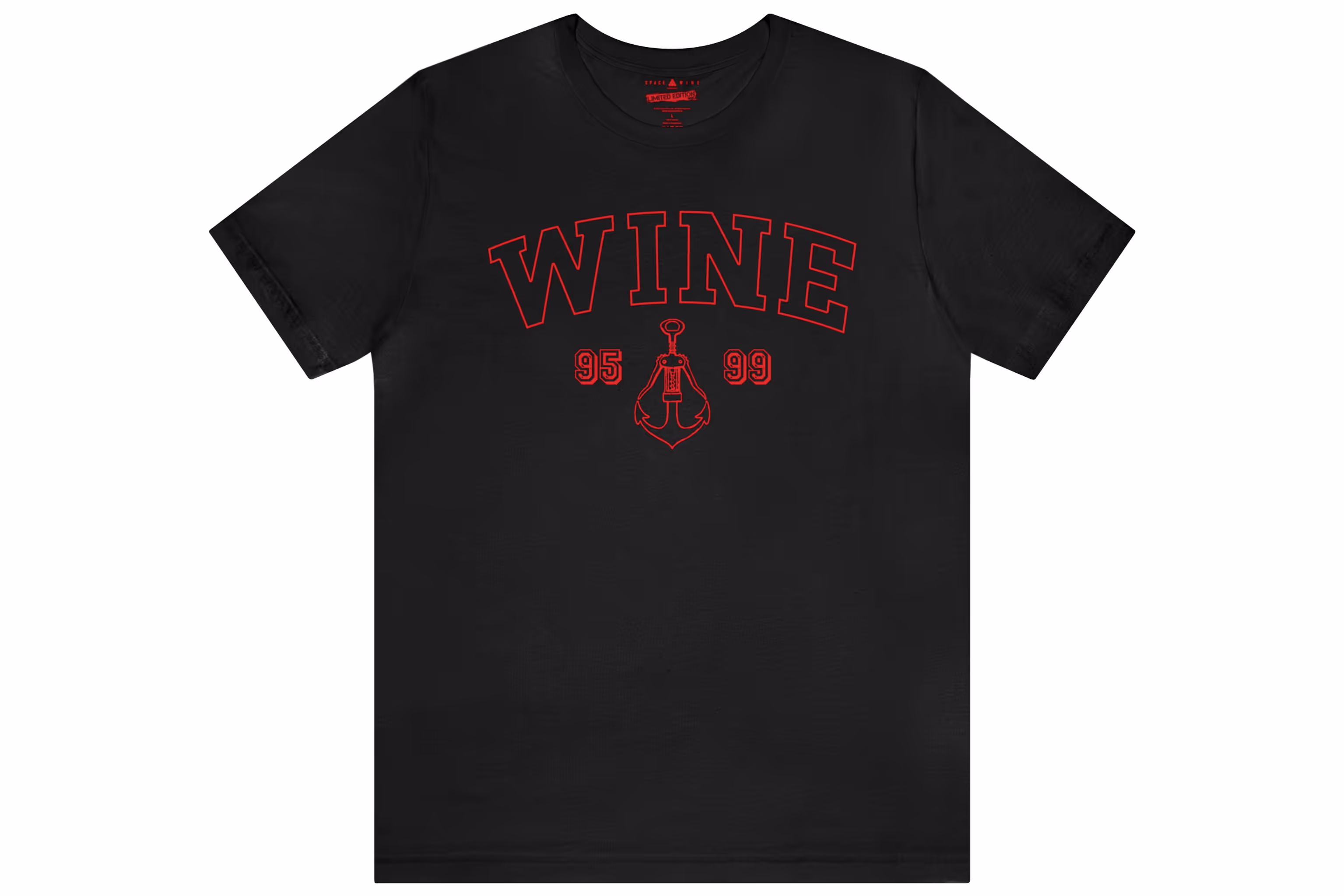 Front Black T-shirt - Classic fit