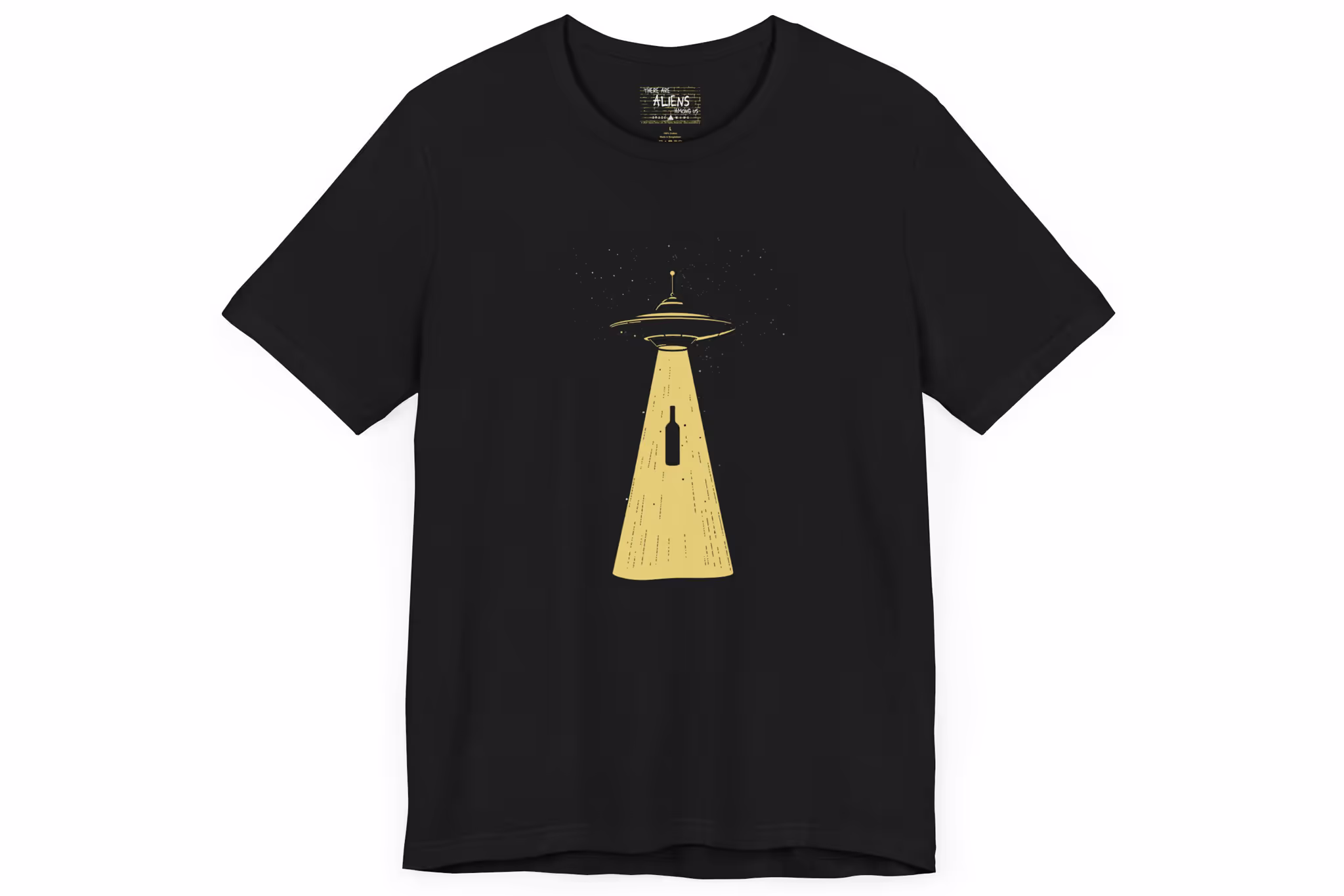 Alien Abduction Black T-shirt
